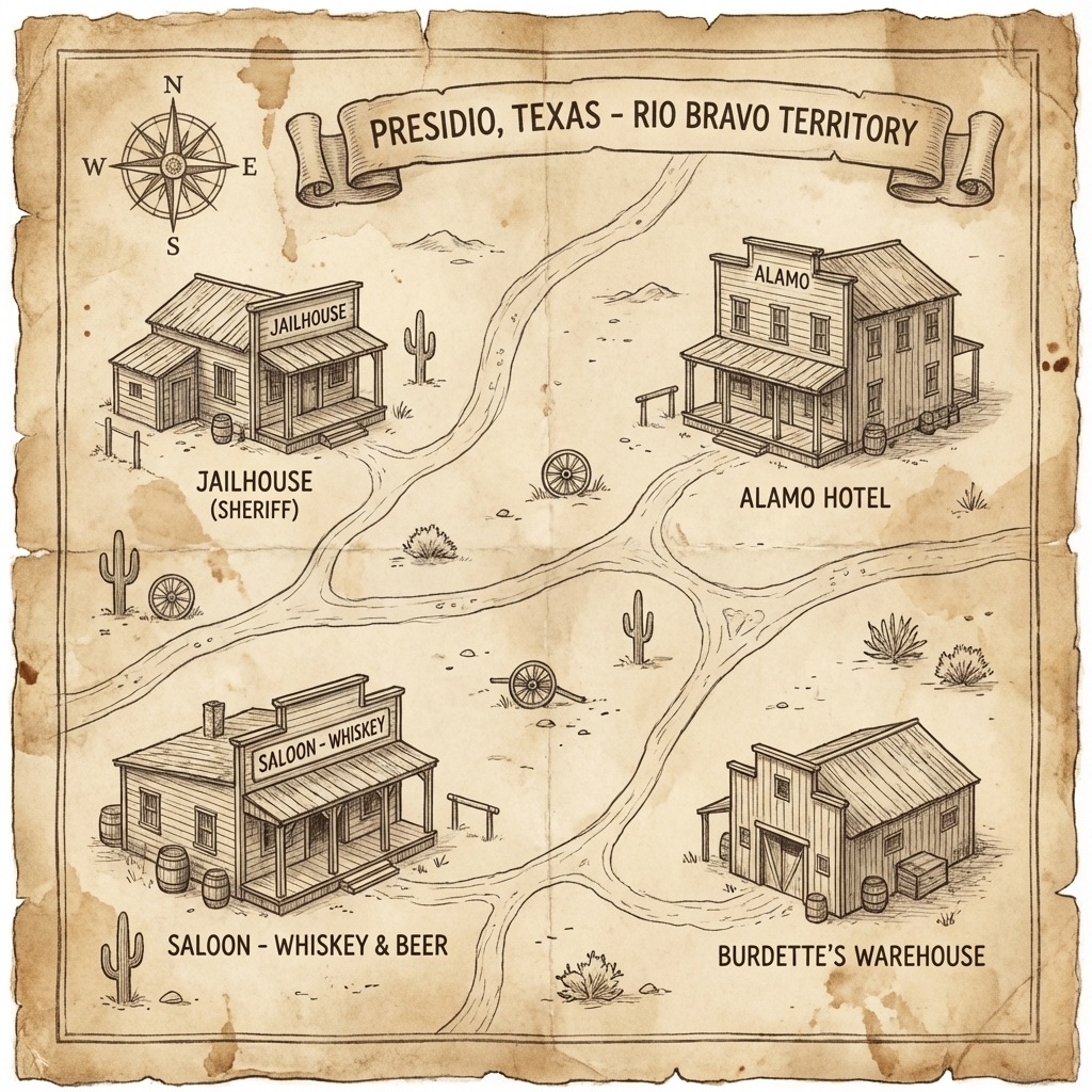 Map of Presidio, Texas